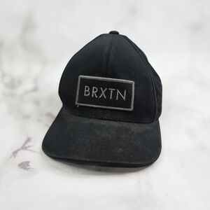 Brixton Hat Mens Black Gray Wool Snapback Adjustable Baseball Cap BRXTN Gray